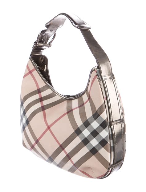 burberry medium nova check hobo bag|Burberry Nova Check Handbag for sale .